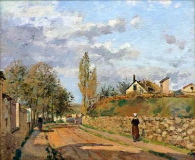 Rue de Beaujour, Pontoise door Camille Jacob Pissarro